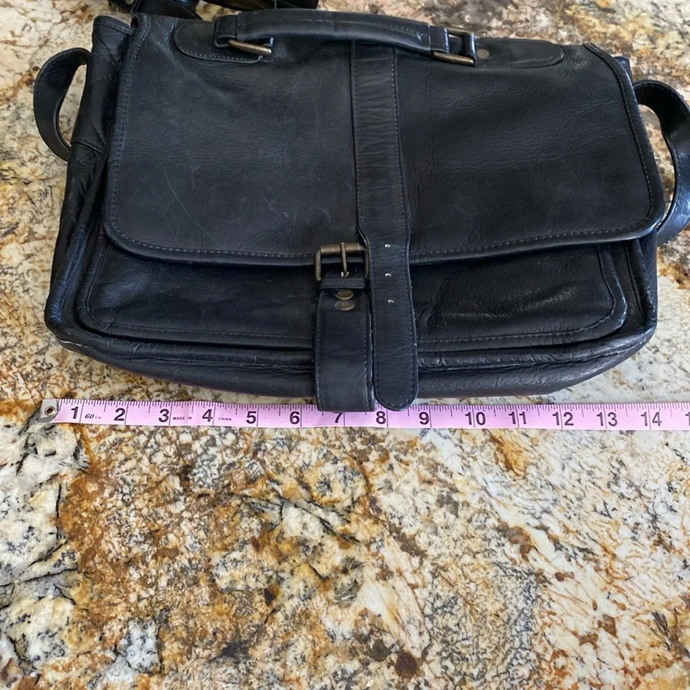 LEATHER CLAVA AMERICAN Satchel Bag